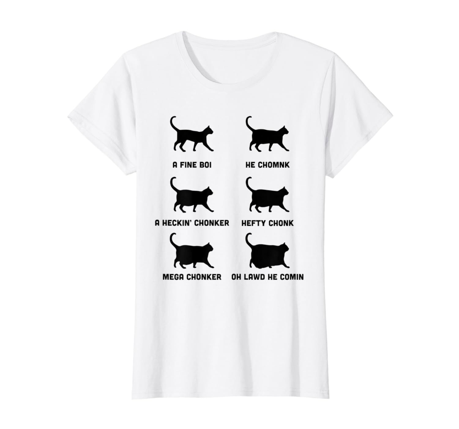 chonk-cat-chart-t-shirt